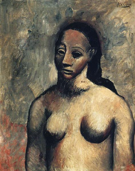 Pablo Picasso Classical Oil Painting Bust Of Nude Woman - Click Image to Close